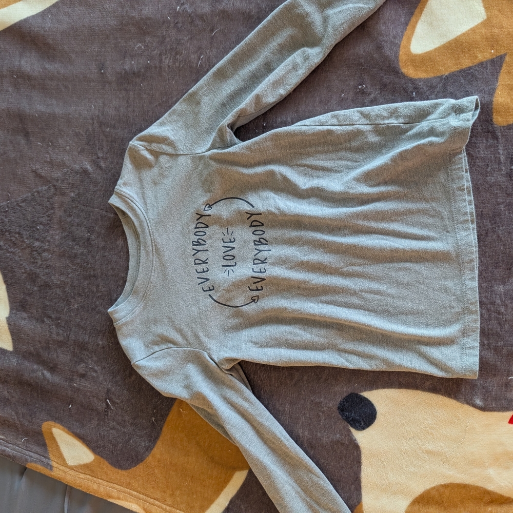Cat & Jack Gray Long Sleeve Kids Tee